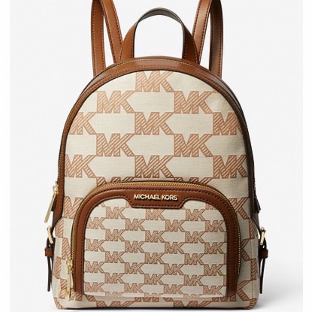 MICHAEL KORS Jaycee Medium Logo Jacquard Backpack Luggage color